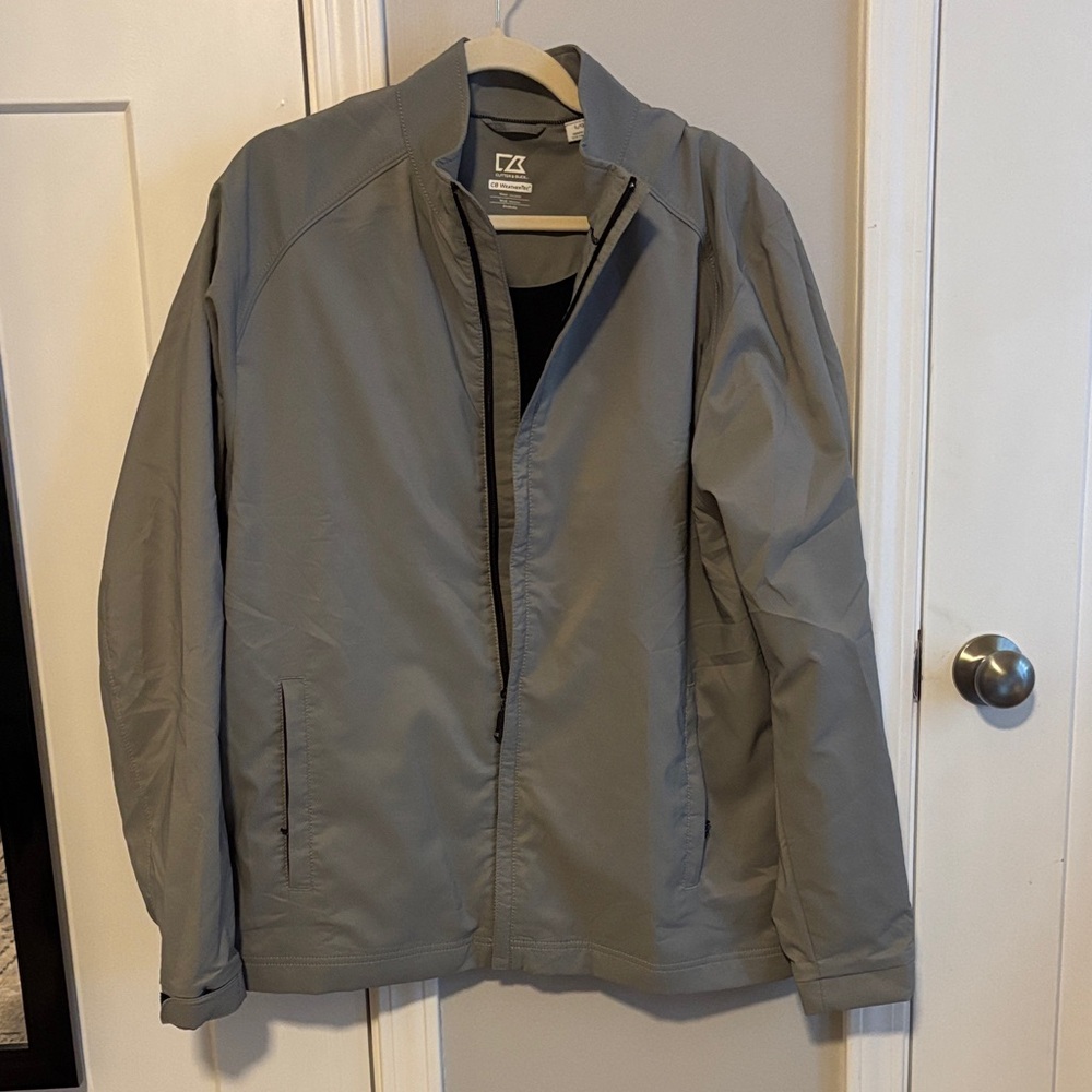 Cutter & Buck Men's Gray Windbreaker Jacket